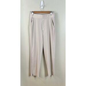 Athleta Brooklyn Ankle Pants Women's Sz 2 Abalone Stretch Pull On Tapered Preppy